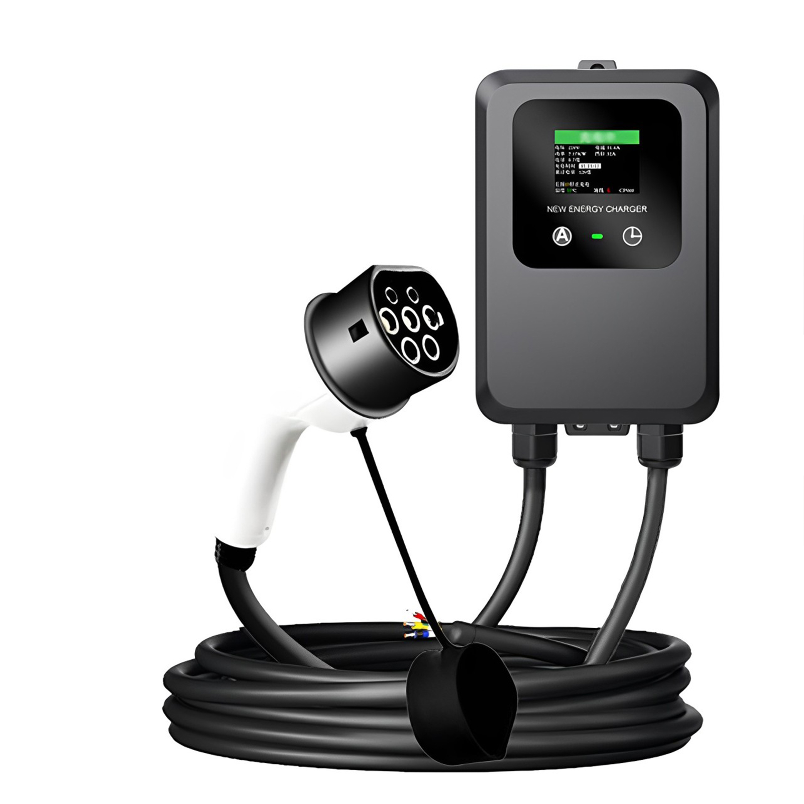 Wallbox Ev - Ładowarka EV 32A-24A-16A-8A 7KW 1-fazowa ładowarka