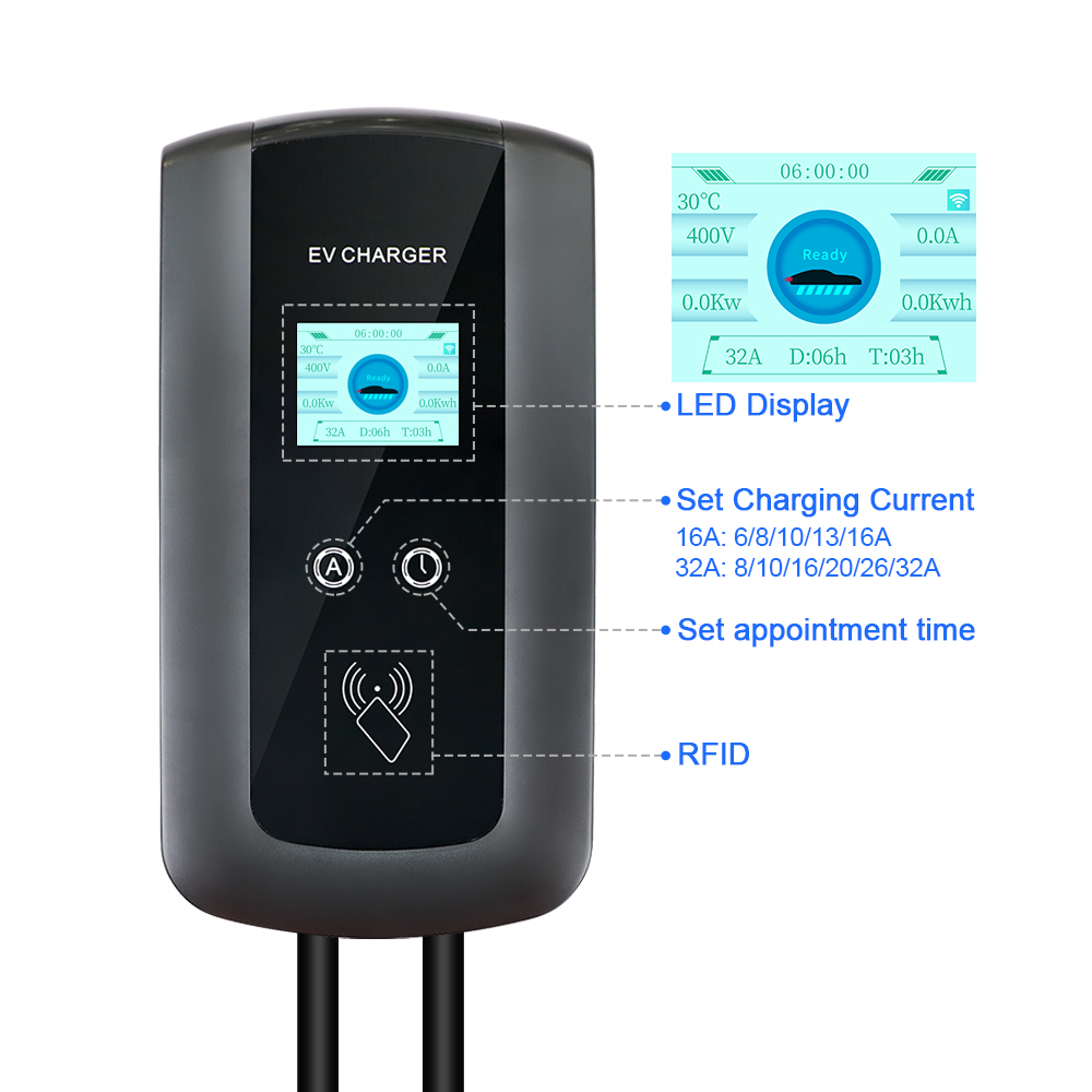 Kolanky 32A 7.2/22KW Stacja ła – Home Ev Charger recenzja i cena